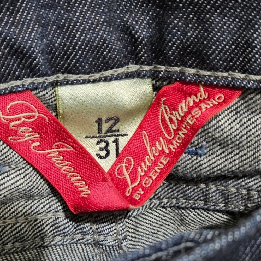 Lucky Brand Dungarees Womens 12/31 Dark Wash Bootcut Jeans 7WD1327 Indigo Denim - Picture 7 of 13